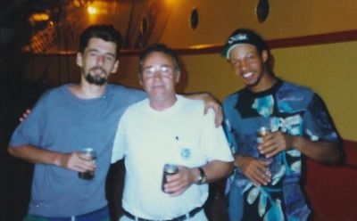 Taken in South Africa, 1993, Colin, Hugo (client rep) and Darrell - The Gary Chouest in background
