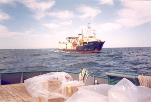 Goodbye to Labrador from crew boat